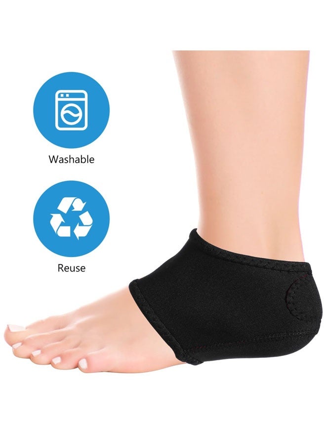 جوارب داعمة للكعب، وأغطية للقدم، ووسادات لحماية باطن القدم - واقيات كعب مبطنة، وأغطية قدم مريحة للاستخدام اليومي، ودعم لقوس القدم مانع للانزلاق، وواقي للكاحل - Image 5